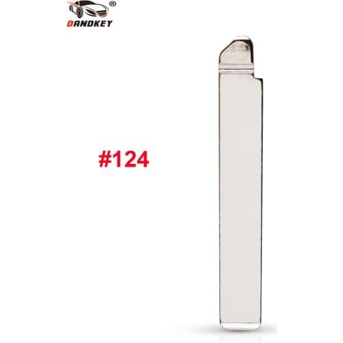 Dandkey NO.124 Blank Key Blade For Toyota 2015 Corolla Flip Remote Key Blade Replacement 124# KEY BLADE