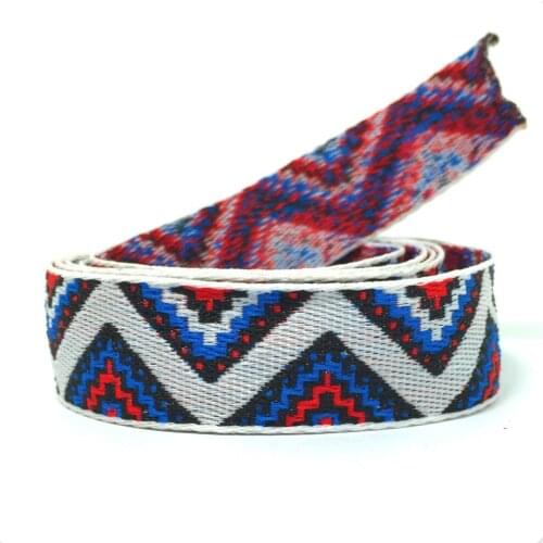 ZERZEEMOOY 2016 NEW 1" 20MM 10YARD/SETS SINGLE FACE CLOUR WAVES GEOMETRIC JACQUARD RIBBON MZZD16052504