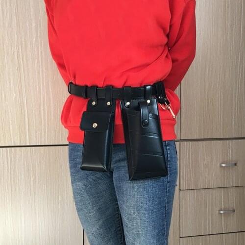 Women Leather Waist Fanny Pack Luxury Women Chest Bag Crossbody Bags Female Small Designer Luxury Hip Hop Cell Phone Purse