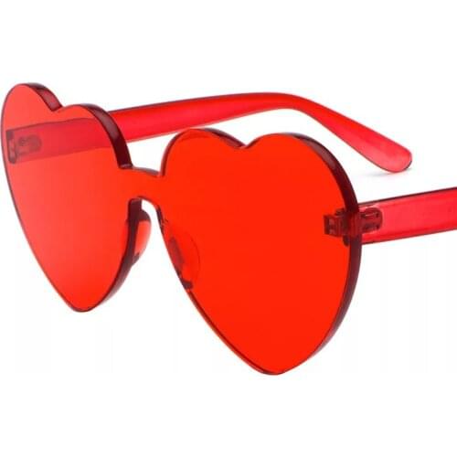 Love Designer Sunglasses for woman and man Red Reflective Fashion cheap Oversize plastic Shades Yellow Wholesale case Discount