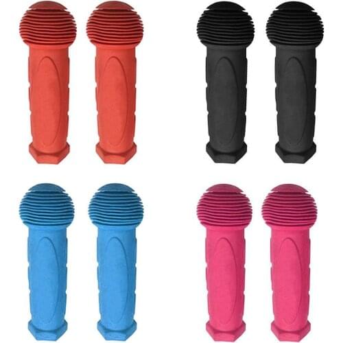 1 Pair Children Bicycle Bike Tricycle Skateboard Scooter Non-Slip Rubber Handle Cover Grip Handle Bike Handlebar Grip Cover