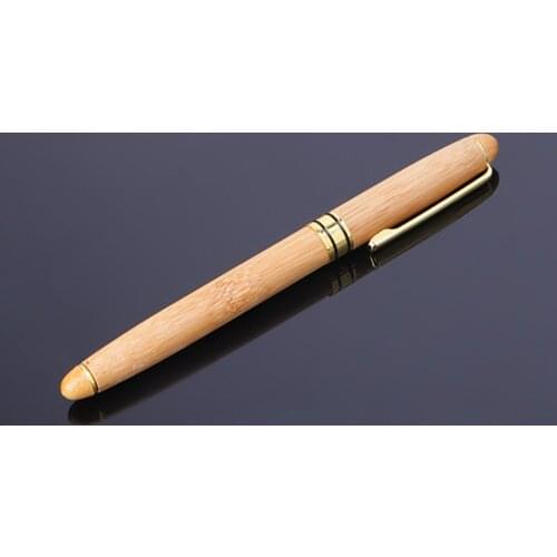 1PC Bamboo Fountain Pen Fine Nib Smooth Writing Ink Best Present Office Supply