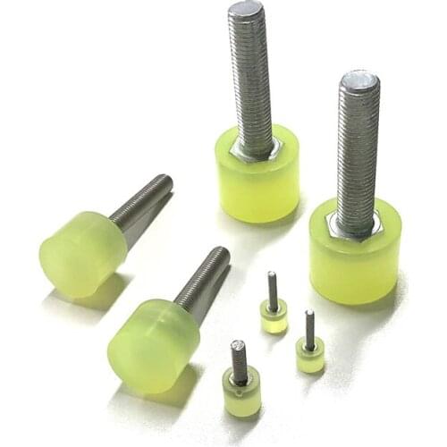 1Pcs M14 M16 Polyurethane Damping Bolt Anti-Collision Buffer Stainless Steel Package Glue PU Screw 30mm-40mm OD 50mm-120mm Long