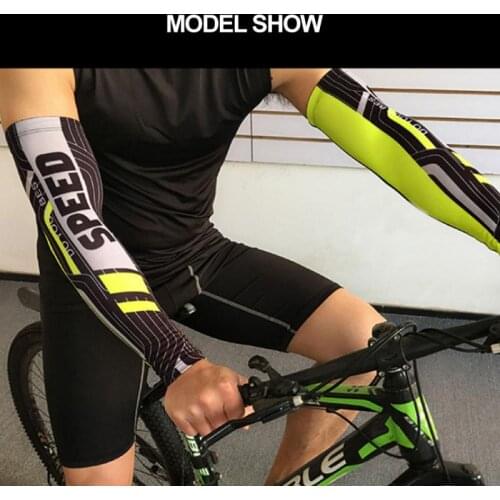 1PCS Cool Men Sport Cycling Running Bicycle UV Sun Protection Cuff Cover Protective Arm Sleeve Bike Arm Warmers Sleeves