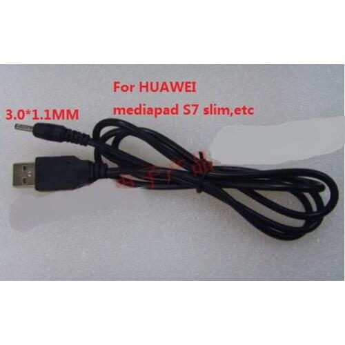2pc 12V 9V 5V 2A USB Male to 3.0x1.1mm Lead Charger Power Cable for Hua-wei Mediapad 7 Ideos S7, S7 Slim,S7-301U,S7-301W S7-301C