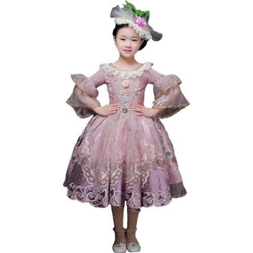 2021 Summer Sequin Lace Baby Girl Dress 1st Birthday Party Wedding Dress For Girl Palace Princess Evening Dresses Kid Clothes