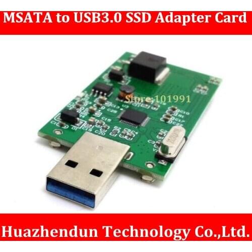 2pcs-High Quality 100% NEW MSATA to USB3.0 Solid State Disk Adapter Card MINI PCI-E SSD Adapter Card without contain SSD