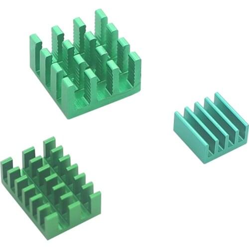 3 Aluminum Heat Sinks with Conductive Thermal Adhesive Tape Compatible with for Raspberry Pi 4B Model