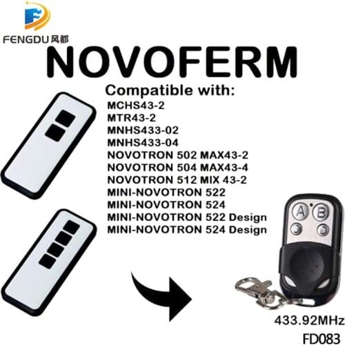 5PCS NOVOFERM MCHS43-2 MTR43-2 MNHS433-02 MINI-NOVOTRON 522 remoge control NOVOFERM MINI-NOVOTRON 522 Design command transmitter