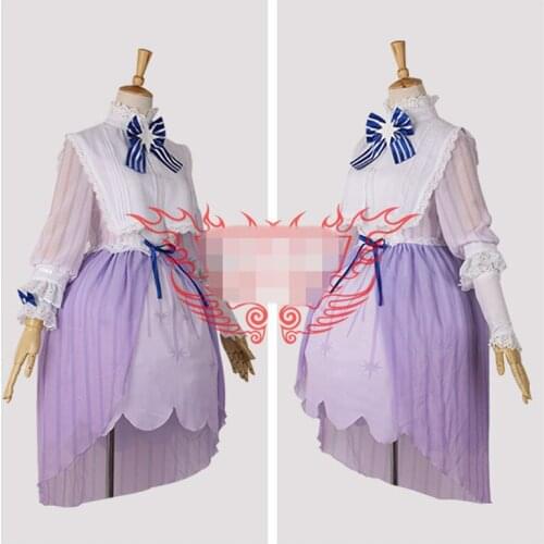 Anime Clothing Cosplay Costume Card Captors Sakura Star Vision Skirt Purple Lolita Dress A