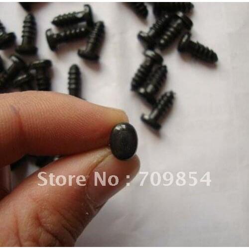 Free shipping!!! 500pcs/lot 8*6MM Animal Triangular Black PLASTIC NOSES PLUSH BEAR Toy findings#90