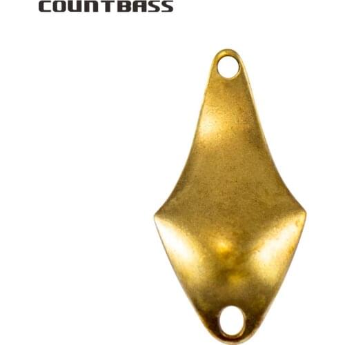 COUNTBASS 50pcs Brass Salmon Fishing Spoon Blanks 2g ( 5/64oz) Trout Area Spinning , Bass Pike Baits Unpainted Anglers Lures