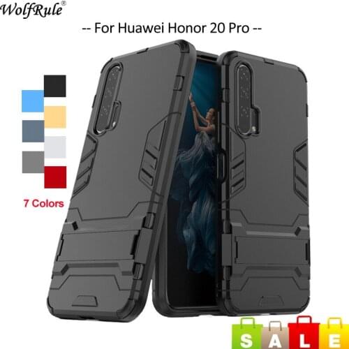 For Cover Huawei Honor 20 Pro Case TPU & PC Holder Bumper Anti knock Protective Phone Cases For Huawei Honor 20 Pro Cover 6.26