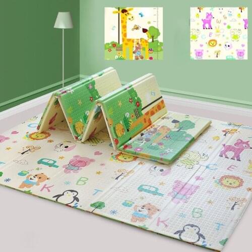 Toys For babies Foldable XPE Foam Puzzle Kids Rug Cartoon Baby Play Mat Double-sided Infant Soft Climbing Pad Games Mats