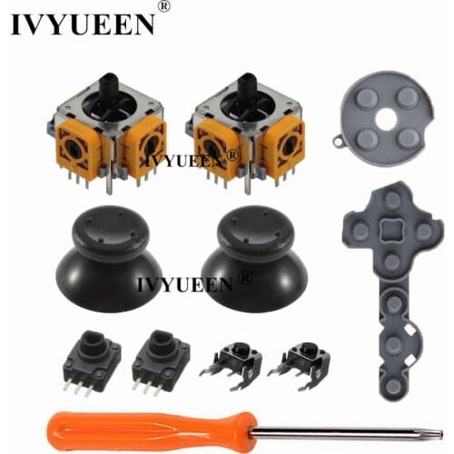 IVYUEEN 11 in 1 for Microsoft Xbox 360 Controller Analog Stick Sensor Potentiometers + Thumb Grips LT RT Trigger Switch Buttons