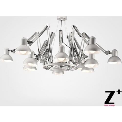 Replica item E27 Dear ingo SPIDER 9/12/16 Arms Black/White/Red Chandelier lamp Suspension free shipping
