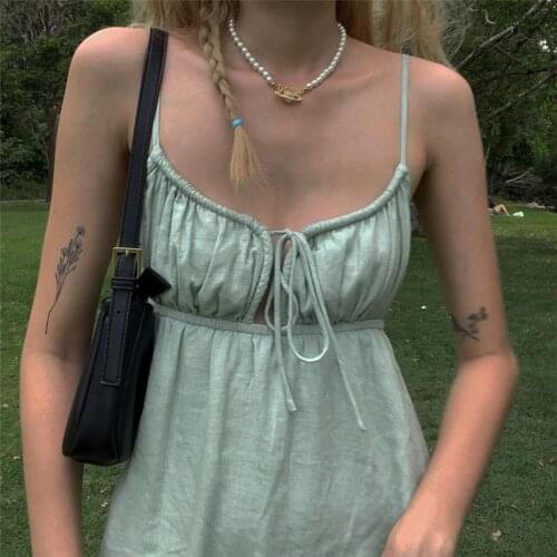 Summer Knit Backless Dress Women Beach Holiday Partywear Sexy Halter Sundress Bodycon Slim V-Neck Sleeveless Mini Dresses 2021