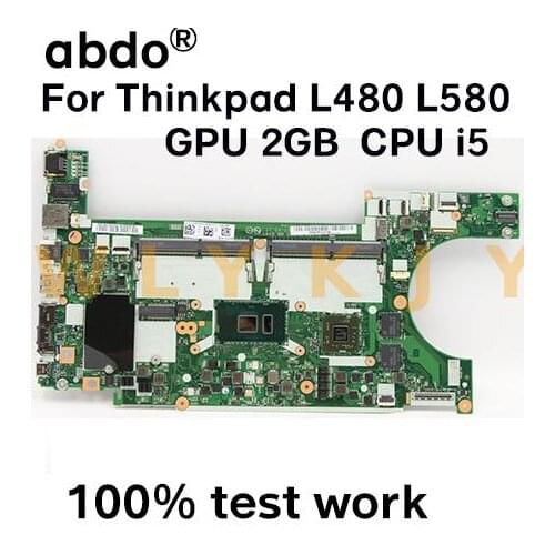 For the new Lenovo Thinkpad L480 L580 notebook motherboard EL480 EL580 NM-B461 CPU i5 GPU AMD Radeon 530 2GB 100% tested