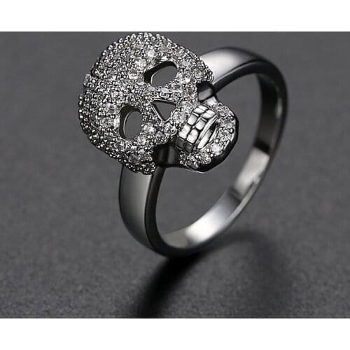 Funmode Trendy Hip Hop Black Gun Plated Jewelry anillos mujer Men Rings Birthday Party Wholesale FR188