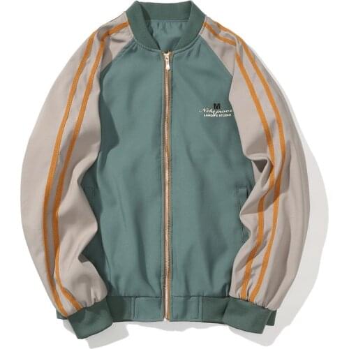 Men Jackets Windbreak Coats Youth Korean Design Jackets M-3XL Casual Korean Baseball Uniform Letter Hip Hop Streetwear,ZA320
