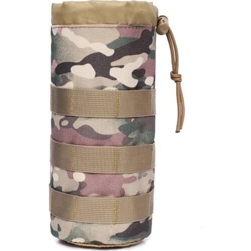 2021 New Outdoor 1000D Fabric Tactical Molle Water Bottle Bag Pouch For Military Outdoor Travel Camping Hiking Fishing