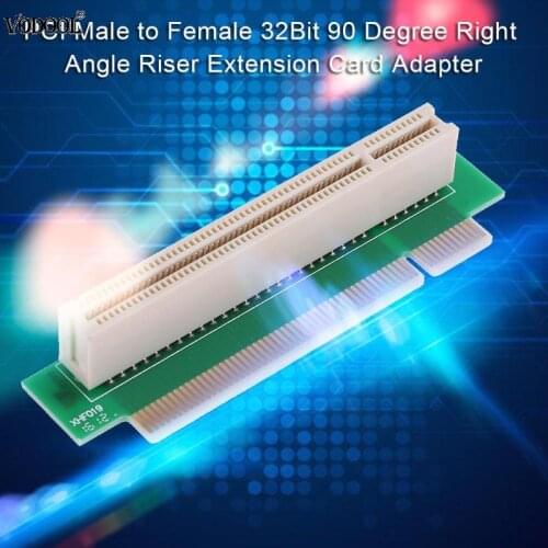 PCI Male to Female 32Bit 90 Degree Right Angled Riser Extension Card Adapter for 1U IPC Chassis 90 Degree Righ PCI Chassis