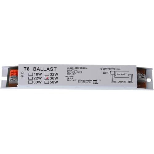 Drop Ship 220-240V AC 36W Wide Voltage T8 Electronic Ballast Fluorescent Lamp Ballasts