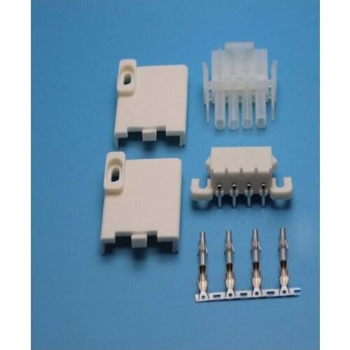 6.3mm spacing connector horn corner pin socket PCB cover 63080-4P