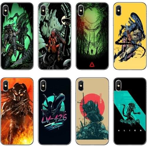 Alien Vs Predator Silicone Phone Case For iPhone 12 11 Pro Max Mini XS Max XR X 8 7 Plus 6 6S Plus 5 5S SE 2020
