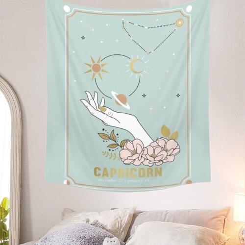 Tarot Constelation Tapestry Tarot Card Wall Hanging Astrology Divination Mat Magic Hand Room Decoration Accessories Teen Girls