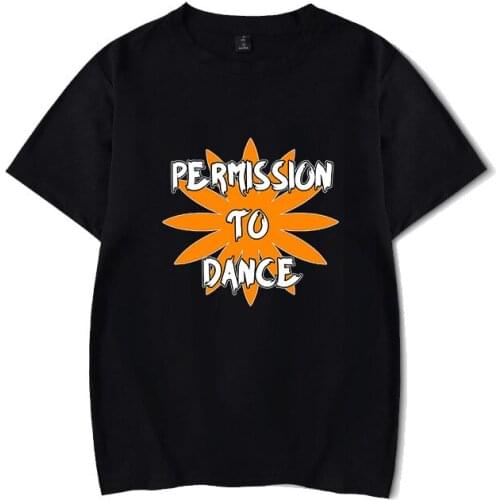 KPOP Streetwear New Album Butter Permission To Dance Korean Fashion Womens Summer Print Casual T-shirt DX1541 Kawaii Kids Tops