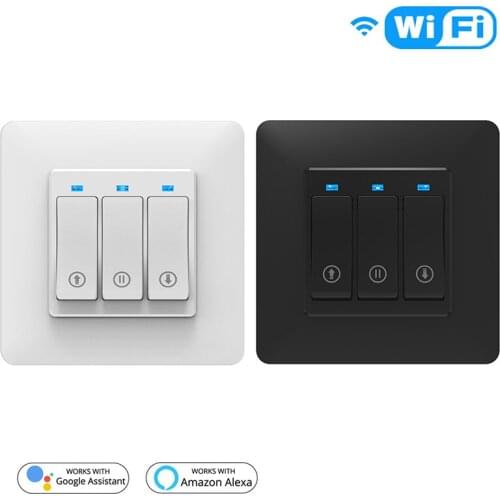 WiFi Smart Curtain Switch Tuya Smart Life App Remote Control Motorized Curtain Motor Roller Blinds Work Alexa Google Home IFTTT