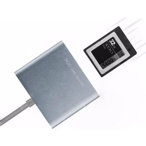 Moveski OT 5212 XQD 2.0 USB 3.0 Card Reader, SupperSpeed Aluminum Alloy Flash Memory Card Reader for Sony G SeriesUSB Mark Card