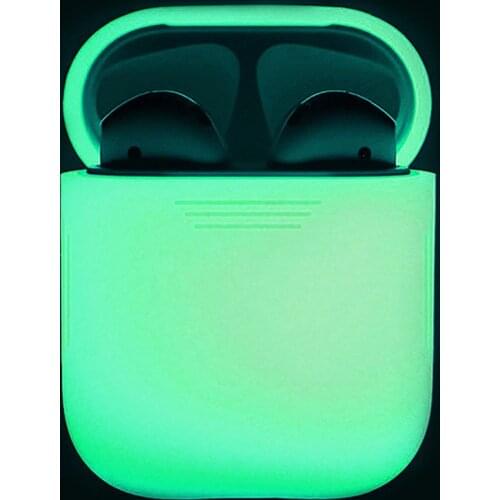 Vococal Silicone Shock Proof Protective Case Holder Shell Cover Glow in the Dark for Apple AirPods Wireless Earphone Accessories
