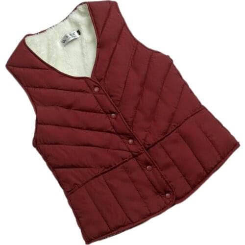 ZG1839 2021 new spring autumn and winter women fashion single-breasted short Warm vest free shipping cheap wholesale