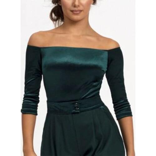 Velvet Ballroom Dance Tops For Women Latin Practice Wear Designer Clothes Stage Costume Salsa Dance Wear Dance Outfits JL2138