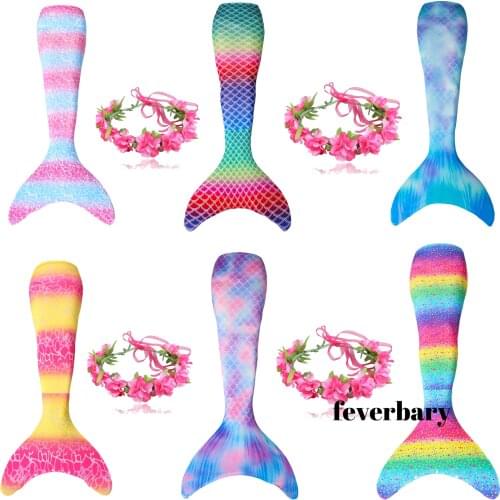 Women Mermaid Tail Swimming set for kids Adults Mermaid Costume Cosplay Swimwear Outfits Lady Summer Beach Swimmable Wearing