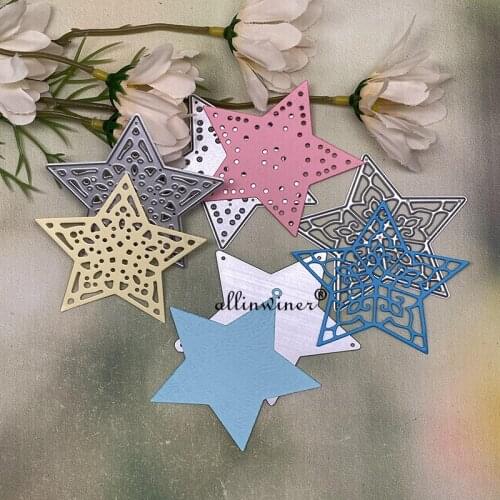 Star tag decoration Metal Cutting Dies Stencils For DIY Scrapbooking Decorative Embossing Handcraft Die Cutting Template