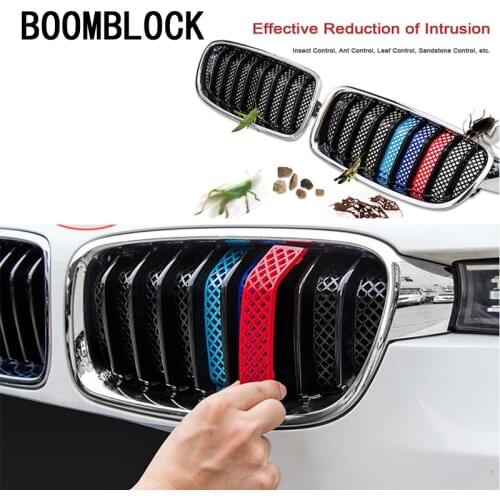 1set For BMW F10 F30 F35 F18 F11 3-Series 5-Series M Performance Car Front Grille Trim Sport Strips Cover Sticker Accessories