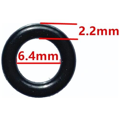 100Pcs FKM Rubber Orings 10.8*6.4*2.2mm for GDI injector Upper Oring Seal Repair Kits