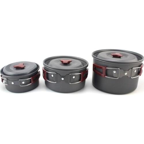 2017 Outdoor aluminum oxide items cooker pot teapot hanging pot frying pan