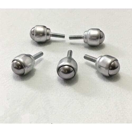 5PCS CY-19D M6 20kg Dia 19mm 3/4" Ball Metal or Nylon CY-25D M8 30kg 25mm 1"Transfer Bearing Unit Conveyor Roller Home Office