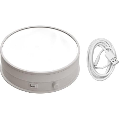 Andoer 6-inch Mirror Display Turntable Stand Motorized 360° Rotating 17-30S/R Stepless Adjustable Speed 4KG Payload accessories