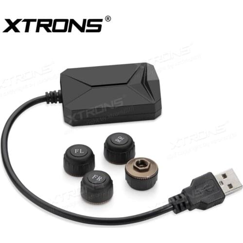 XTRONS TPMS07 Car USB TPMS Tire Pressure Monitoring Alarm System for XTRONS Android 9.0 Units of "PST" & "PS" Series
