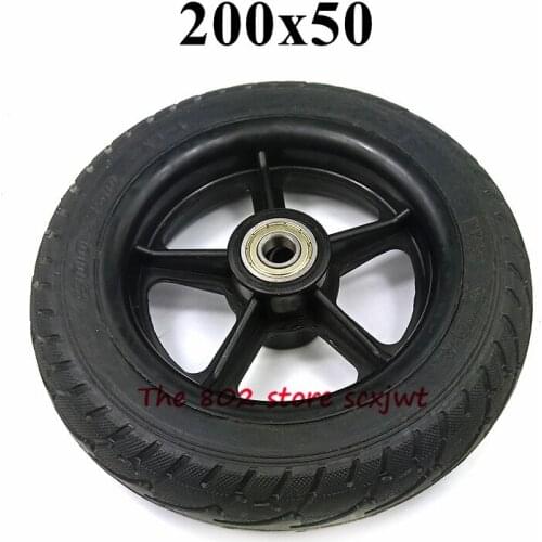 200x50 Tubeless Solid Tyre Electric Scooter Solid Tyre Wheel 8 Inch Scooter Non-pneumatic Tires Electric Vehicle Wheel