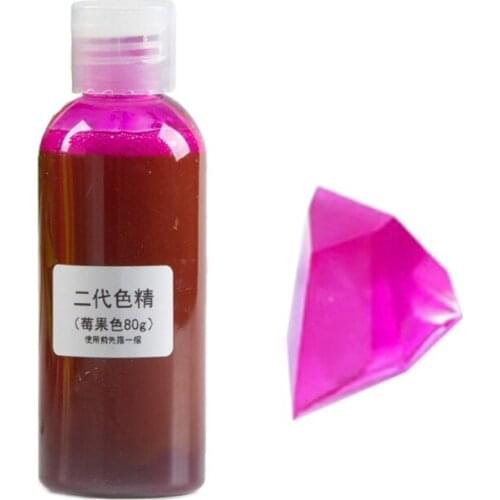 Large Bottle 80g Resin Pigment Kit Transparent Epoxy Resin Coloring Dye Pigment Colorant Dye Fading Resistance Pigment