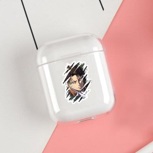 Levi attack on titan Soft TPU Case For Apple Airpods 1/2 Protective Cases Bluetooth Wireless Earphone Cover