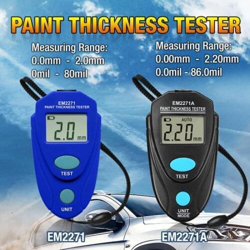 EM2271 EM2271A Car Thickness Coating Meter Digital Display Thickness Gauge Ar Paint Tester Thickness Meter Car Repair Tool
