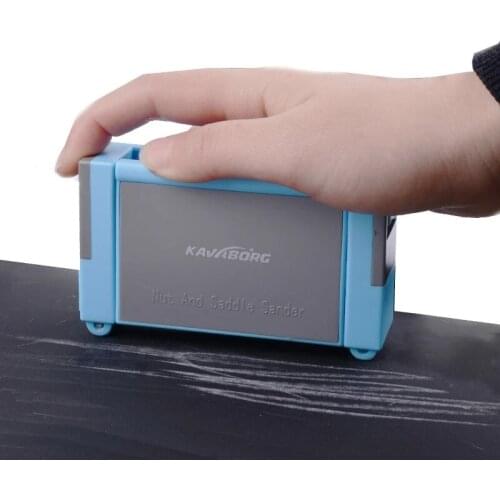 Guitar Saddle and Nut Sander Polishing Abrasive Kit Guitar Repair Tool Includes Free 2 Sheets of Sandpaper