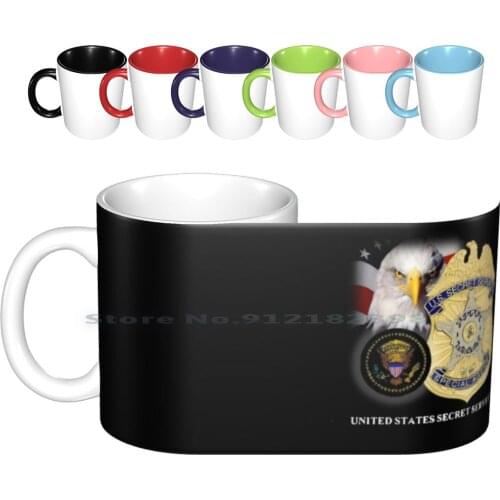 United States Secret Service Ceramic Mugs Coffee Cups Milk Tea Mug 2nd Amendment America Usa Guns Gun Rights Country Patriot